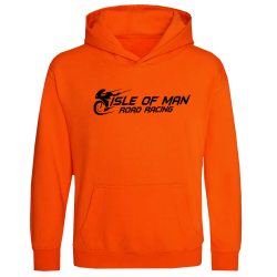 KIDS BLACK BIKE -ELECTRIC ORANGE -KIDS HOODIE MKH 2332